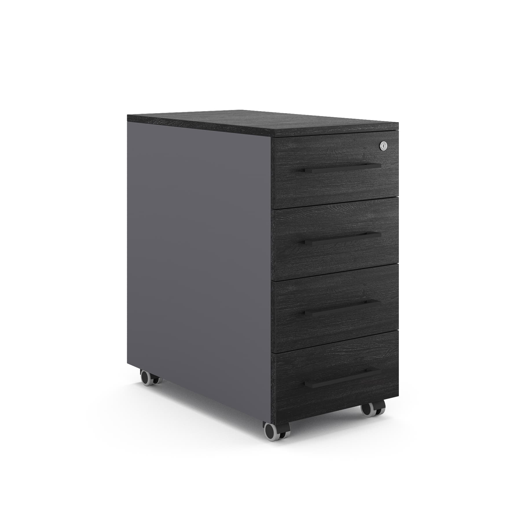 Тумба мобильная Kobor TМ4-40/50 aluminum/chicago