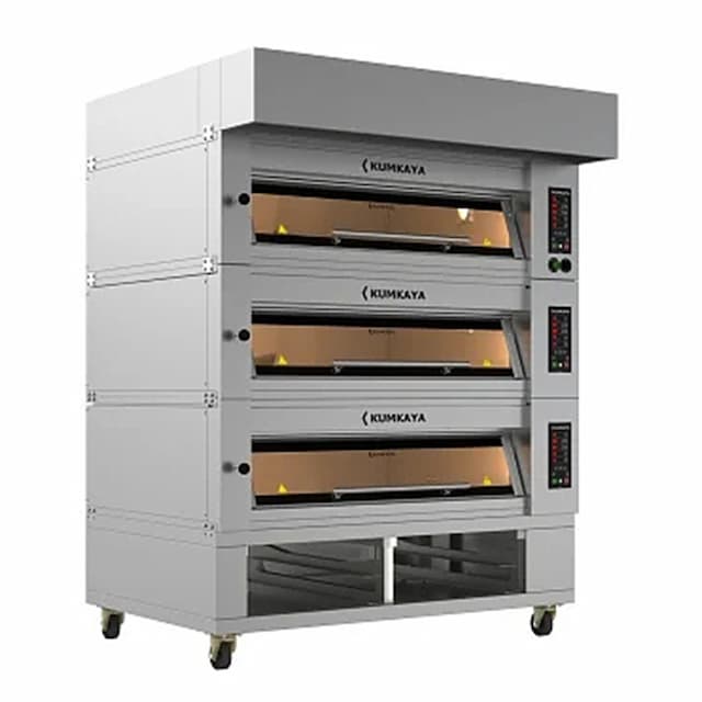 Печь подовая модульная Kumkaya EF 12080-3 с подставкой и вытяжкой