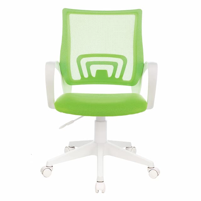 Кресло Бюрократ CH-W695NLT салатовый TW-03A TW-18 сетка/ткань крестов. пластик белый