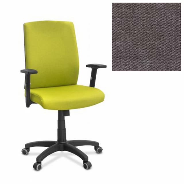 Офисное кресло для персонала Юнитекс Alfa A/SL/1D ткань Сахара серая С26