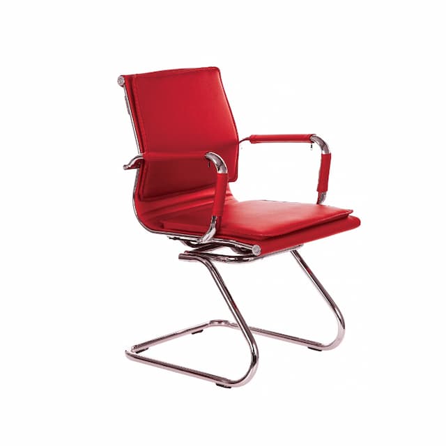 Кресло Бюрократ Ch-993-Low-V, обивка: эко.кожа, цвет: красный (CH-993-LOW-V/RED)