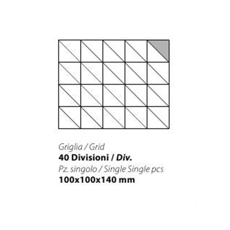 Решетка PANERO G 40 100X100X140 MM для SQ G RP